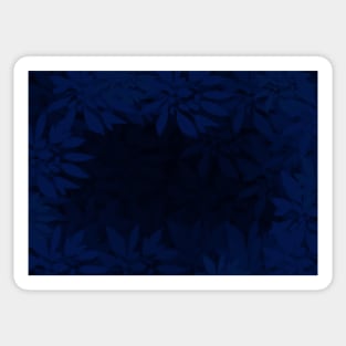 blue leaves Sticker